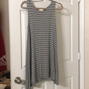 Striped jersey dress